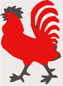 Rooster cock high quality clip art