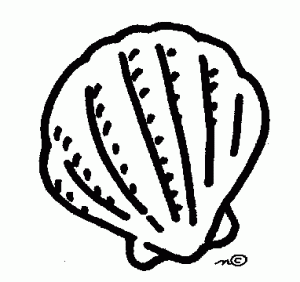 Seashell silhouette free clipart images