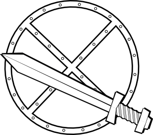 Sword and shield clipart free clipart images 3