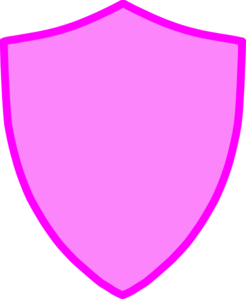 Pink shield clipart