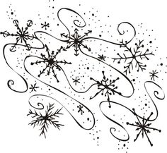 Snowflake on snowflakes public domain and clip art