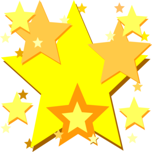 Yellow star border clip art free clipart images
