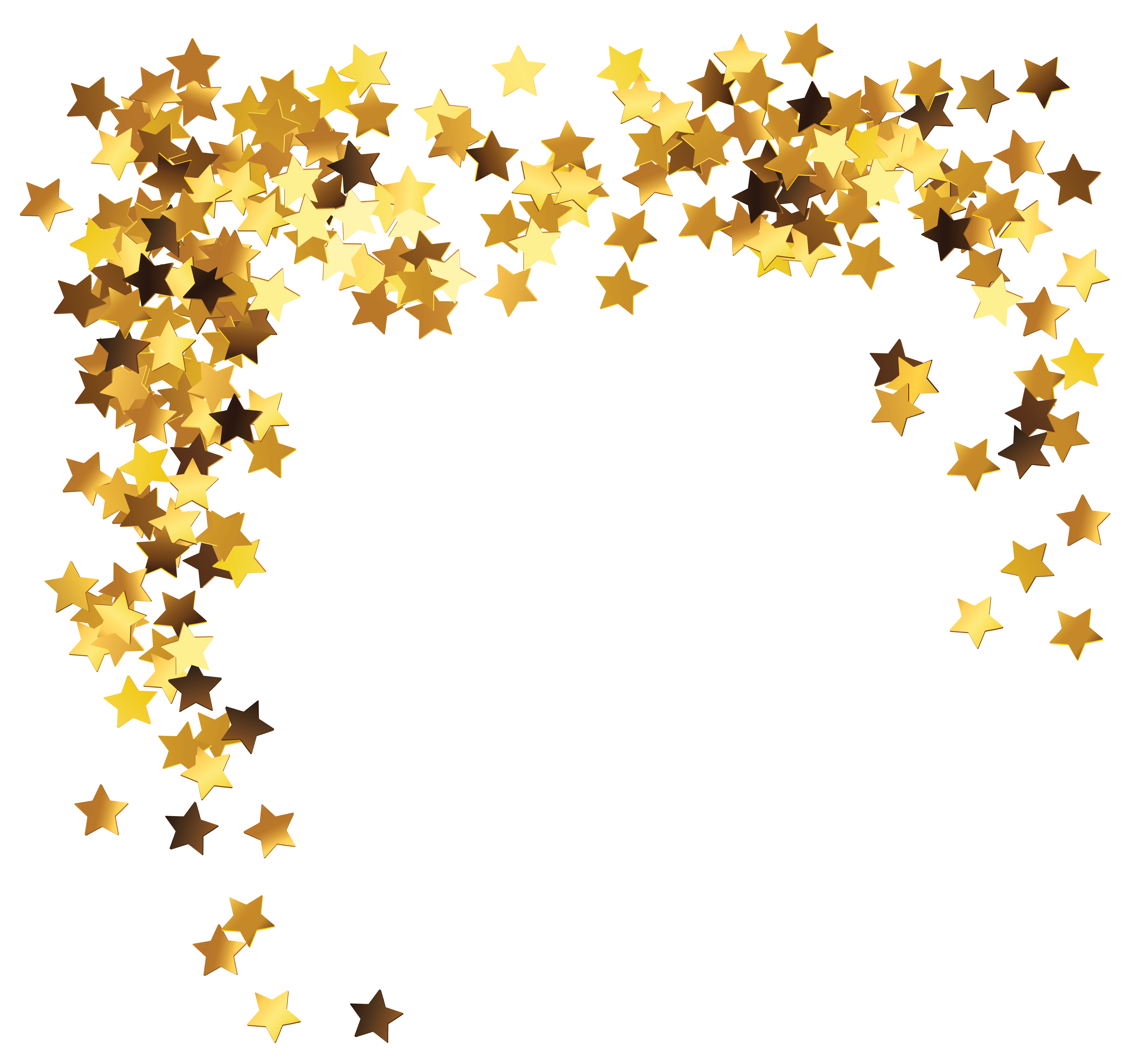 Gold stars decoration clipart picture