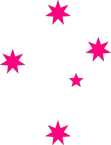 Pink stars clip art at vector clip art