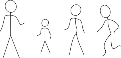 Stick figures clip art free vector in open office drawing svg