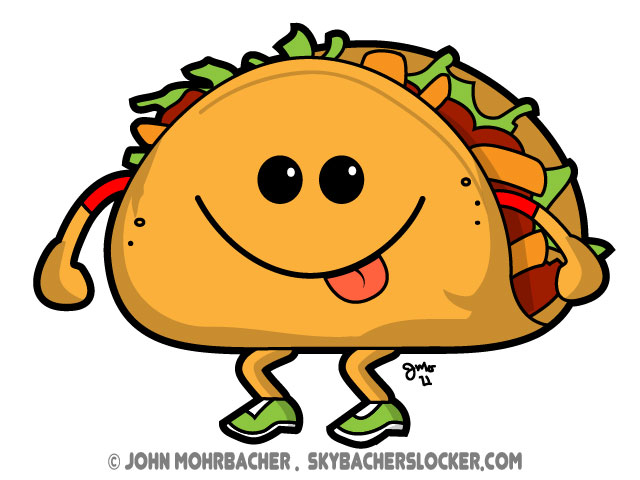 Cartoon tacos danaspac top clip art