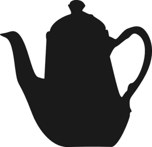Teapot clipart black and white free images 5