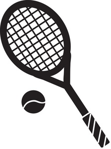 Tennis ball tennis racket and ball clipart kid 2