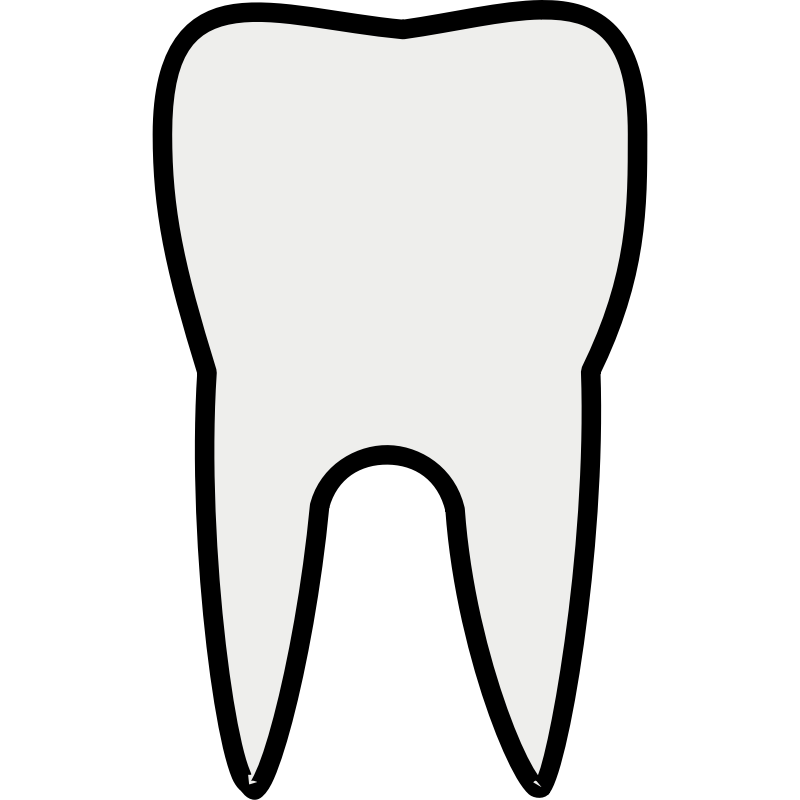 Tooth Clip Art Black And White.