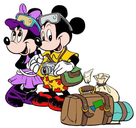 mickey mouse with suitcase clipart - photo #13