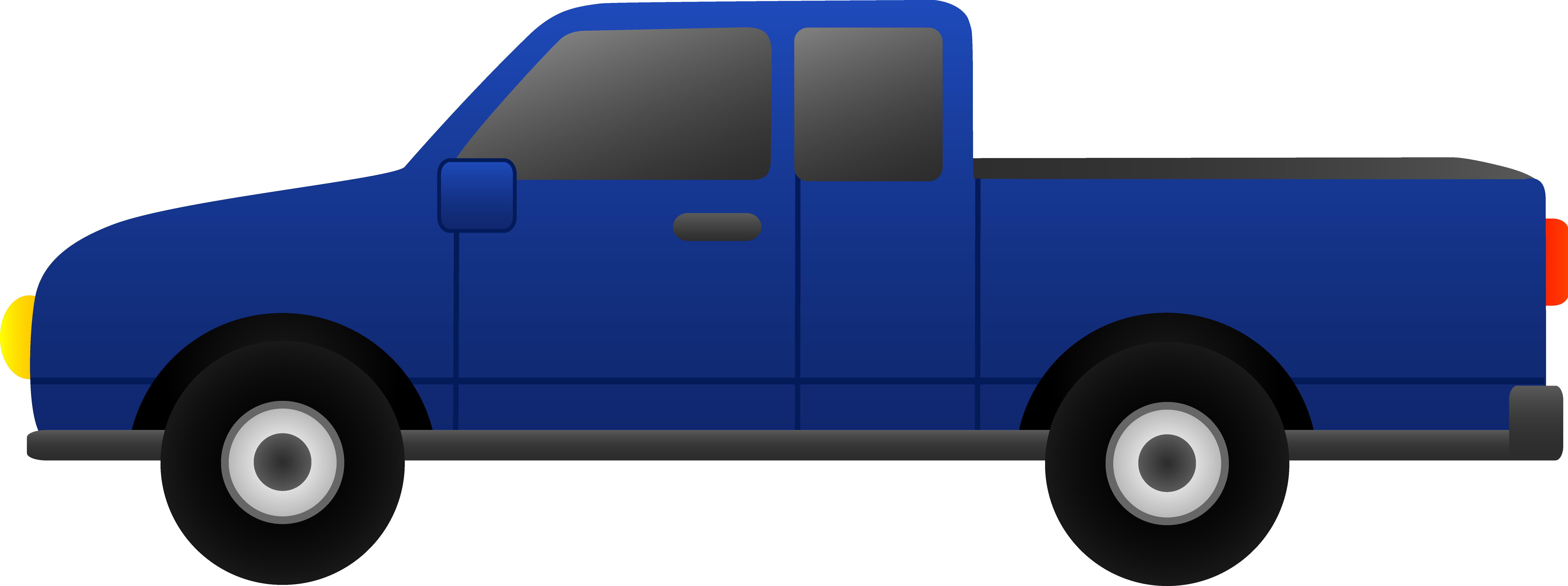 Pickup truck clipart black and white free 2