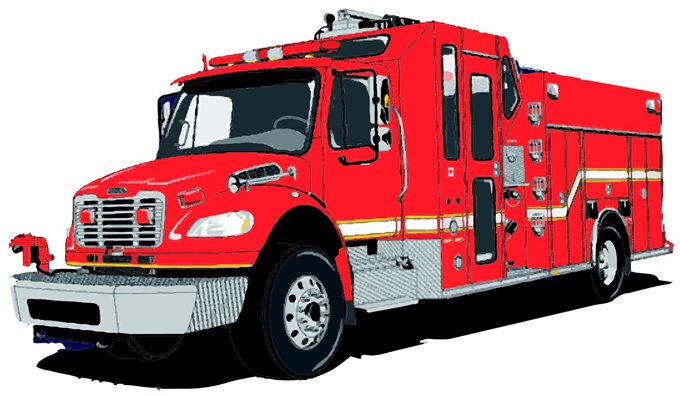 Fire truck clipart or image coreldraw graphics suite x6
