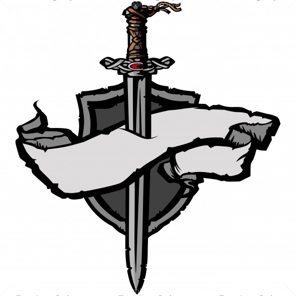 Viking clip art logo vector clipart sword