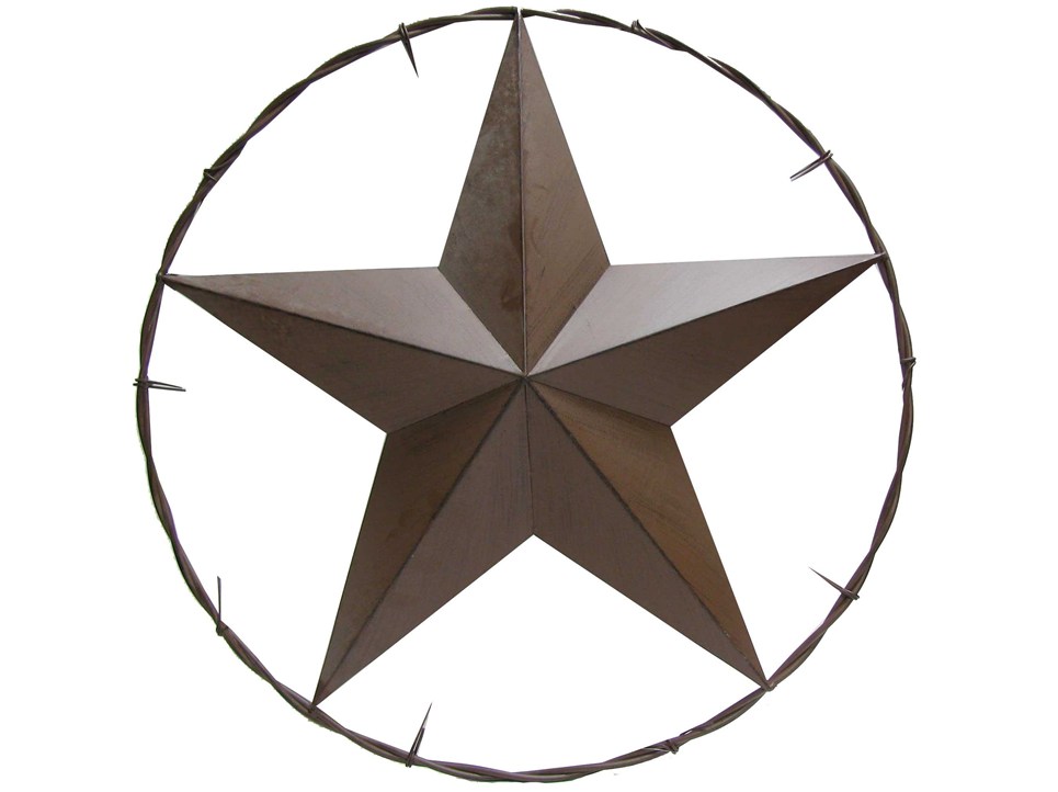 Country western star clipart