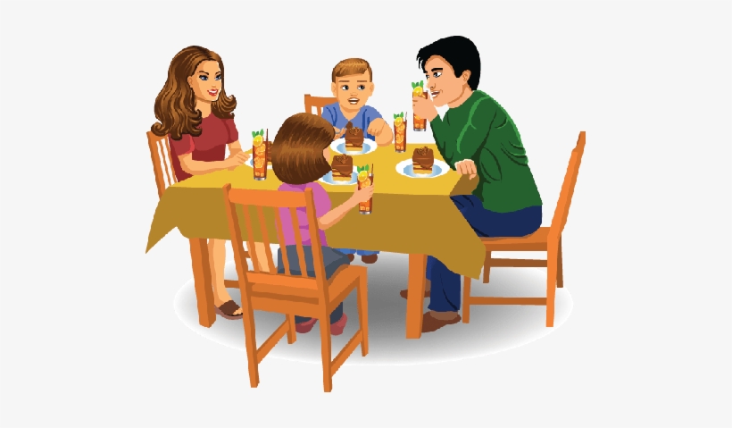 family having dinner clipart - Clip Art Library