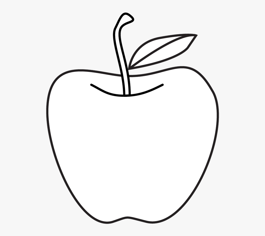 apple clipart black and white - Clip Art Library