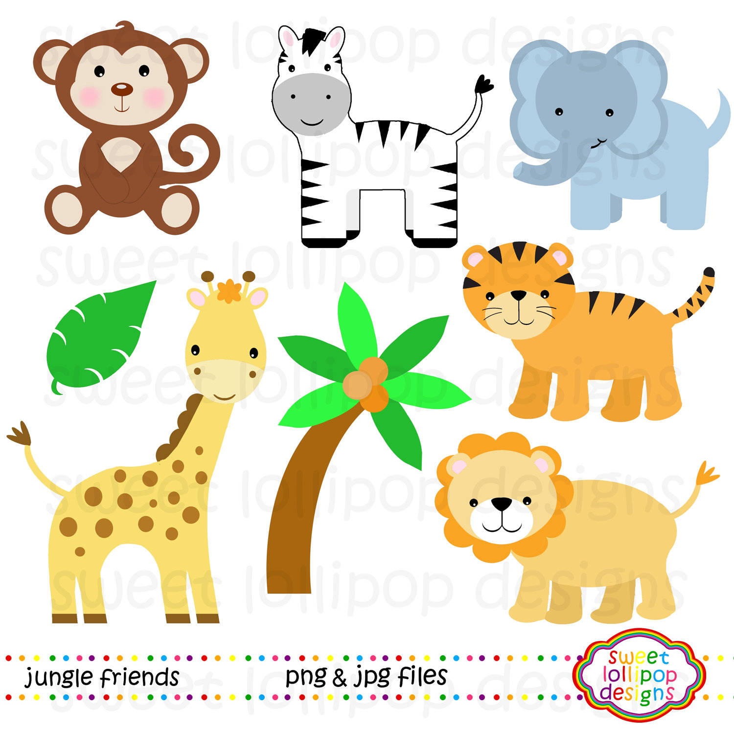 Jungle Animal Png Digital Clipart cute animals clipart png svg Jungle Clip Art ANIMALS PAINTING SVG Jungle Animal Clipart
