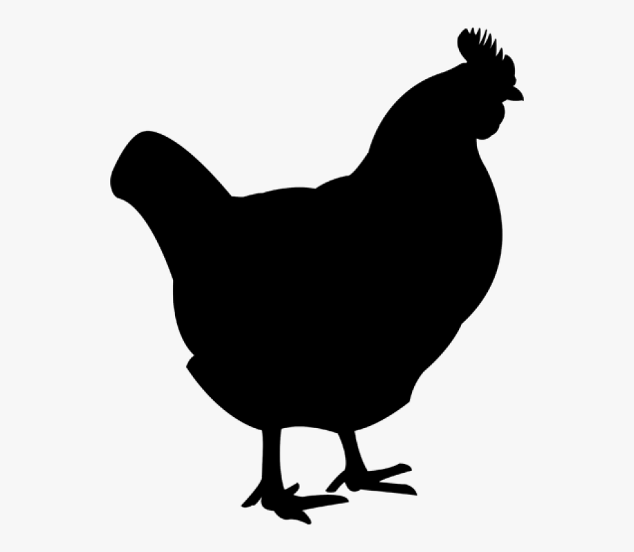Chicken Clipart Free Download - Chicken Black Clipart 
