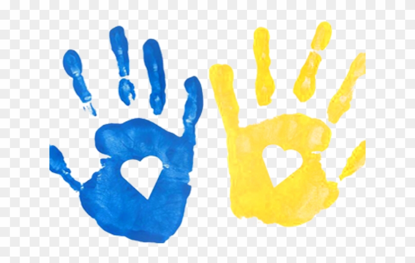 Handprint Clipart Transparent Background - Kids Hand Prints 