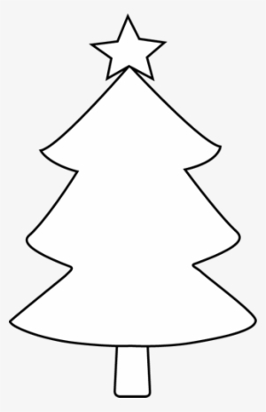 christmas tree clipart outline - Clip Art Library