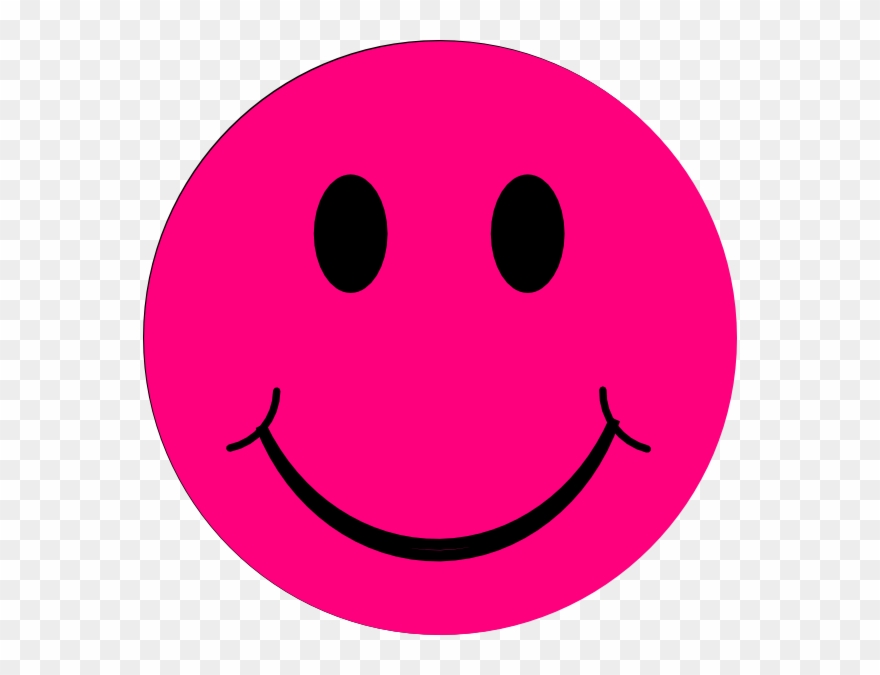 Pink Smiley Face Clipart - Pink Happy Faces Clip Art - Png 