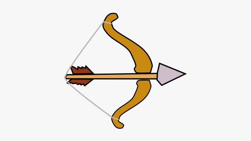 Small Clipart Bow And Arrow - Bow And Arrow Clip Art Transparent 