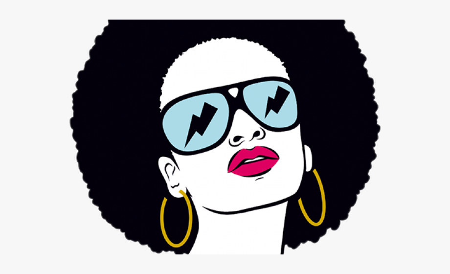 Disco Clipart Afro - Free Afro Woman Clipart , Transparent Cartoon 