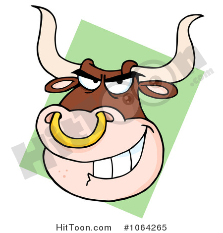 laughing bull clipart