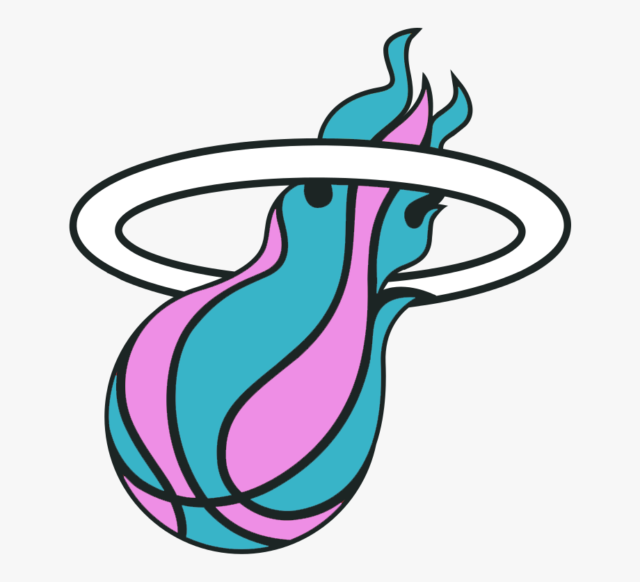Miami Heat - Nba Miami Heat Logo , Transparent Cartoon, Free 