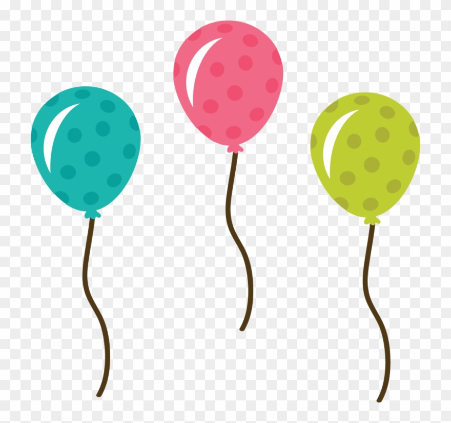 Vector Gift Balloon Birthday Cake Balloons Clipart - Cute Balloons 