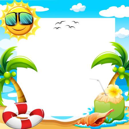 113 236 Summer Border Cliparts Stock Vector And Royalty Free 