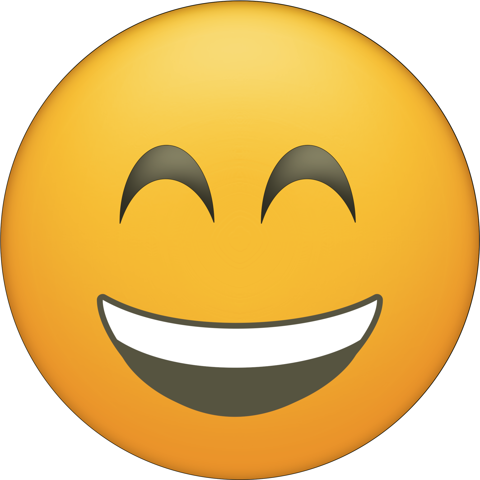 Blushing Happy Face Emoji Printable - Printable Emojis Clipart 