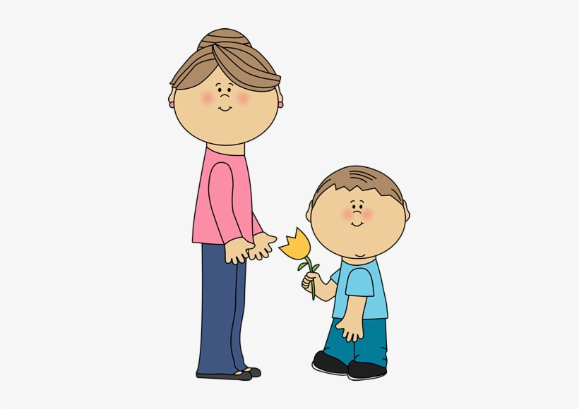 Mother Clipart Png - Happy Mothers Day Son Transparent PNG 