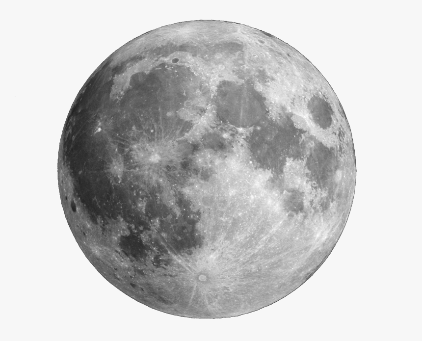 Full Moon Lunar Phase Clip Art - Transparent Background Moon 