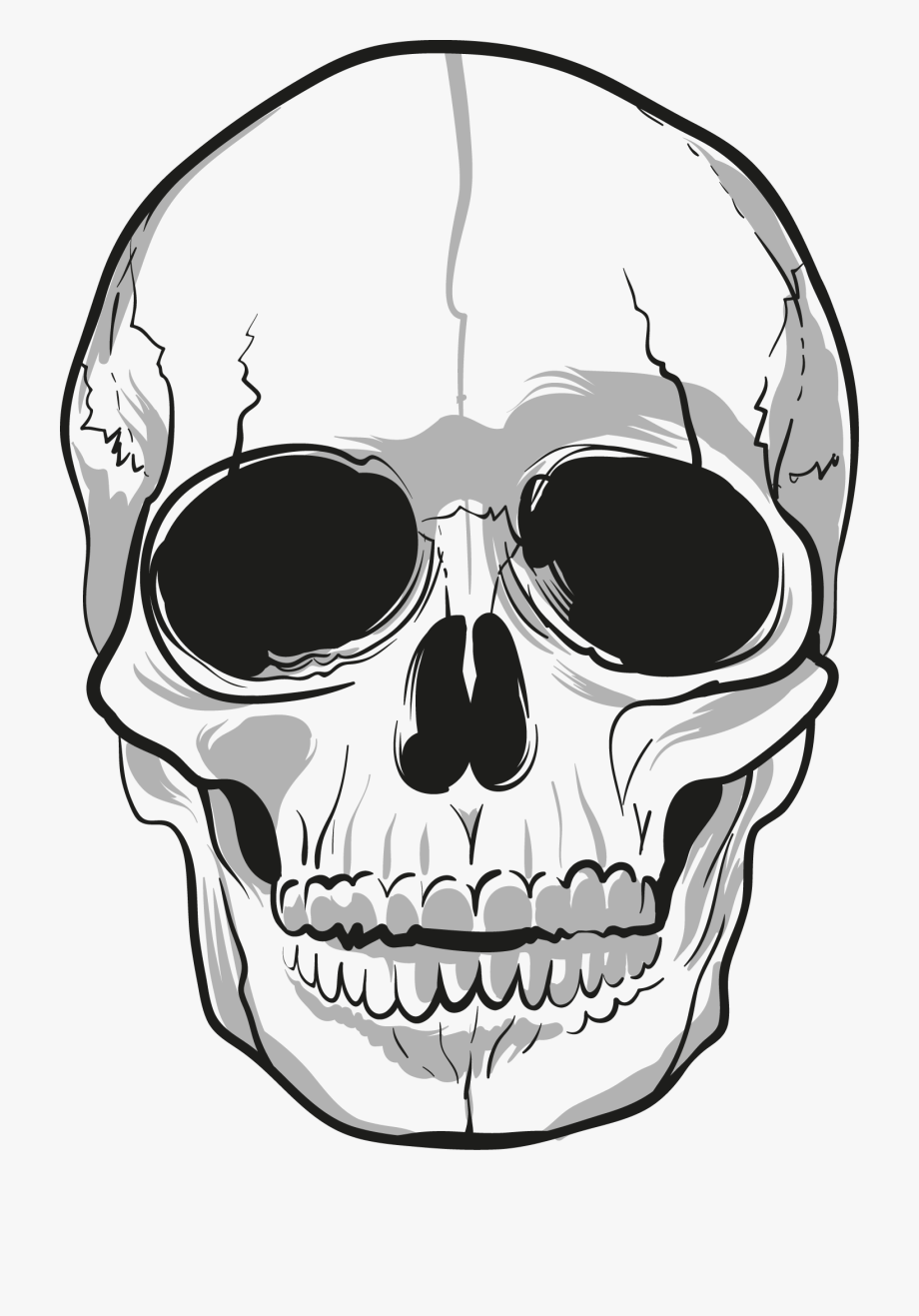 printable-skeleton-head-template