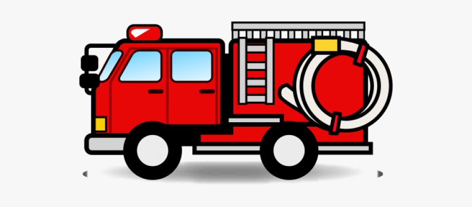 Fire Truck Clipart Emoji Fire - Fire Truck Emoji Png , Transparent 
