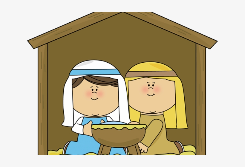 Mary And Baby Jesus Clipart - Transparent Background Nativity 