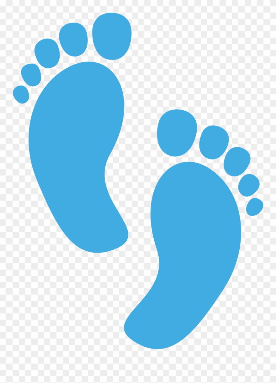 Baby Footprints Clipart 22, Buy Clip Art - Man Behind The Bump 