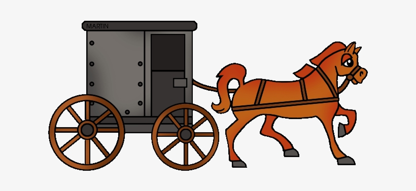 Carriage Clipart Horse And Buggy - Horse And Cart Clipart PNG 