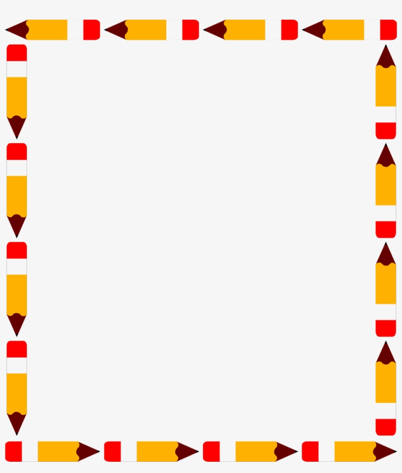 Alphabet Border Cliparts - School Border Clipart -  PNG 