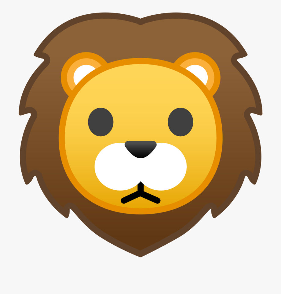 lion emoji png - Clip Art Library