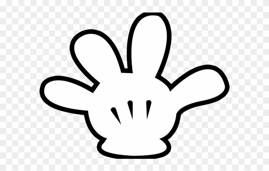 Gloves Clipart Mickey Mouse - Template Mickey Mouse Face - Png 