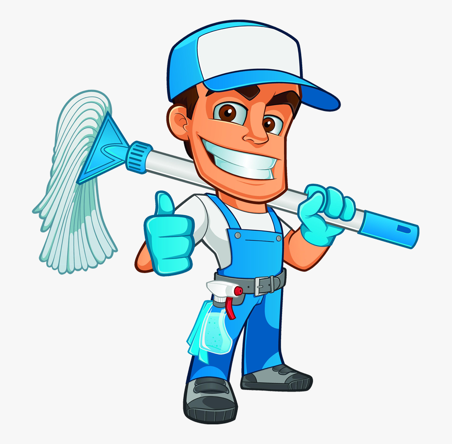 Cleaning Clipart Worker - Window Cleaning Clip Art , Transparent 