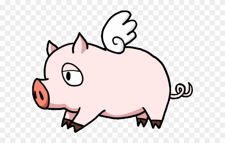 pig with wings clipart