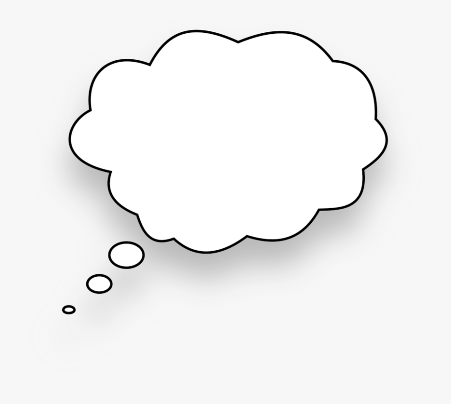 Speech Balloon Thought Download Line Art Bubble - Thought Bubble 