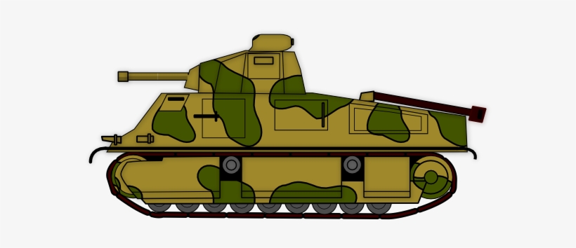 Wwii Cliparts - World War 2 Tank Cartoon -  PNG Download 