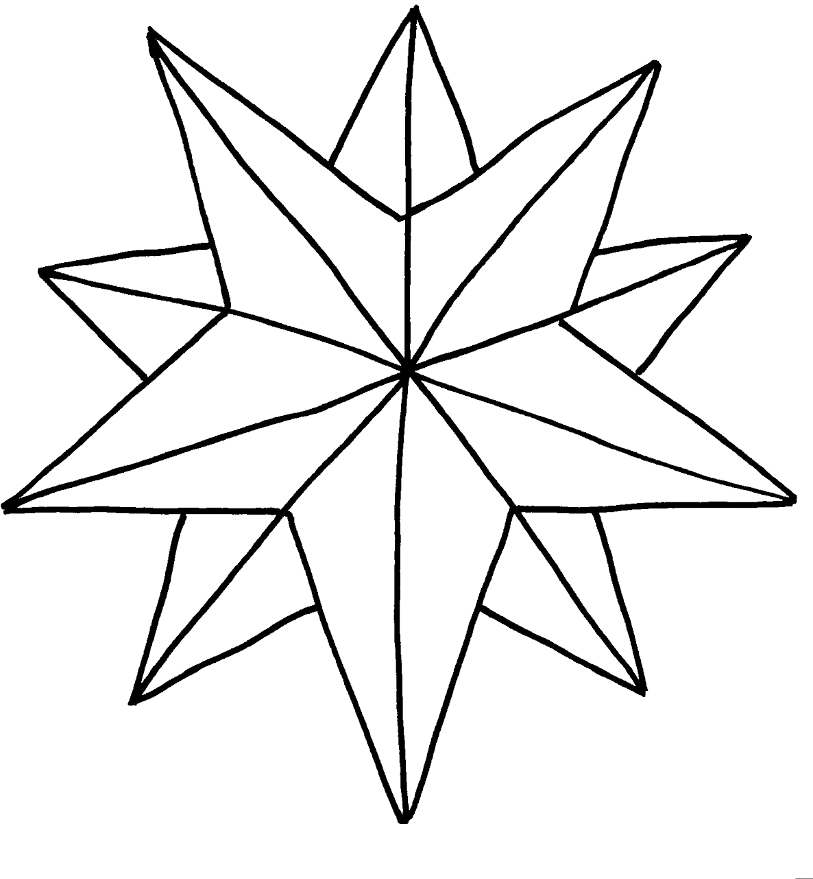 outline image of star shape Clip Art Library