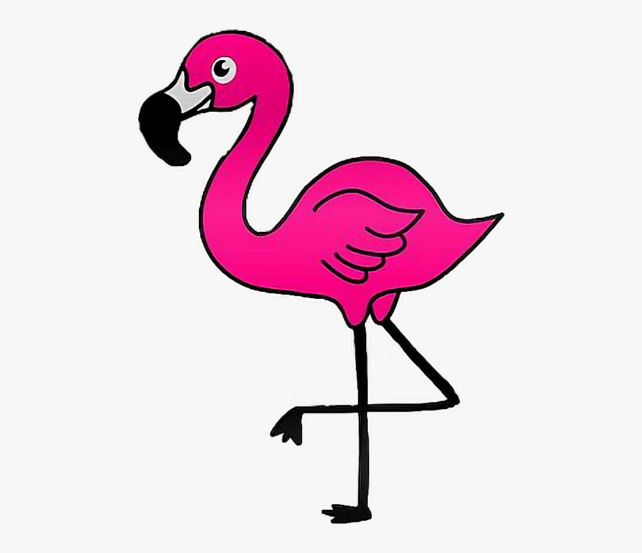 flamingo #pink #summer #sommer ##freetoedit - Cute Flamingo Clip 