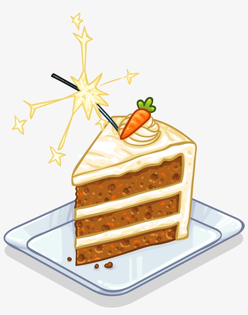 Slice Of Carrot Cake - Carrot Cake Clip Art PNG Image 