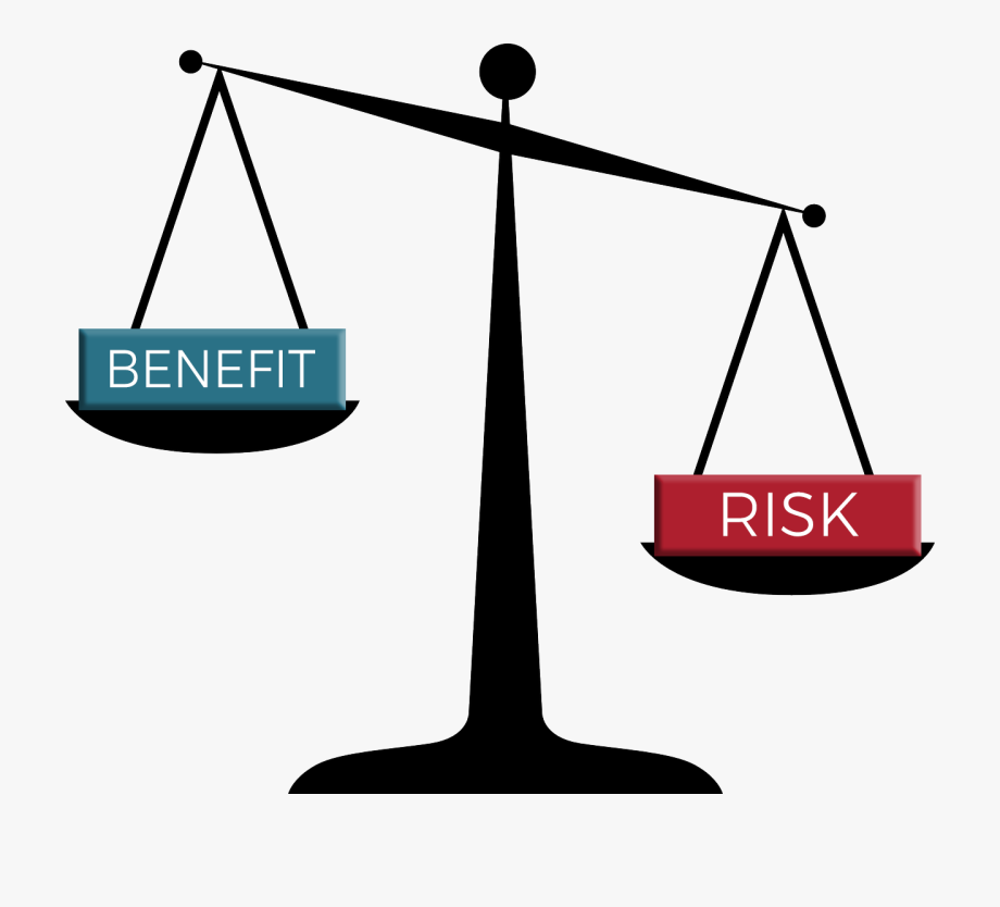 benefits outweigh the risks - Clip Art Library.